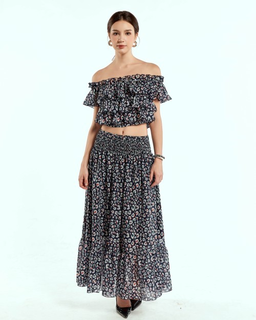 SIXDO Woven Flared Dress 2 Pieces